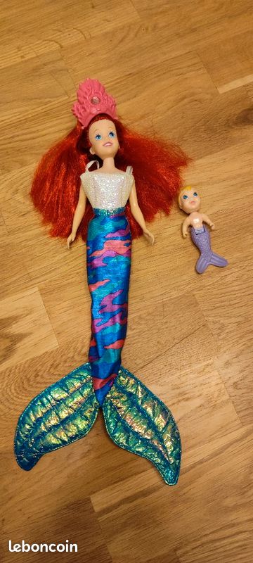 Poupée Disney Ariel la petite sirène babysitter Vintage 1991