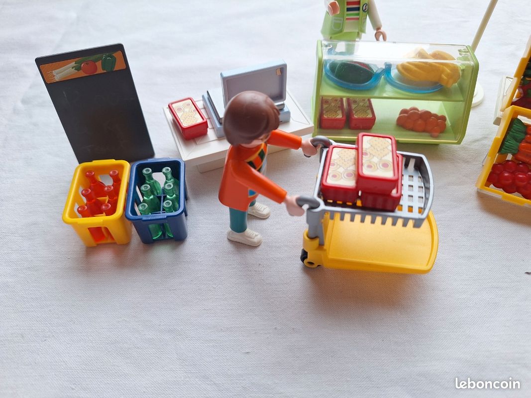 Playmobil 3202 Commerce Épicerie complet + notice – très bon éta (image 4)