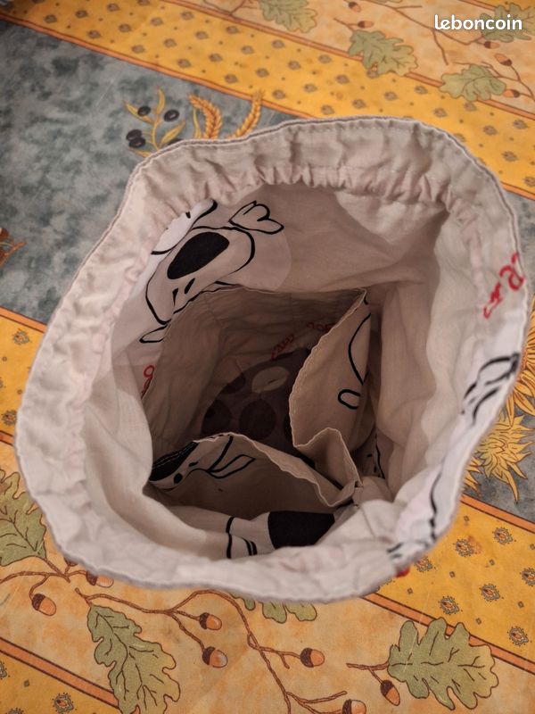 Pochette en tissu brodée au prénom "Gabriel" (image 8)
