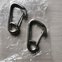 Lot De 2 Mousquetons Marine J Clarke - Acier Inoxydable 316 A4 - Tailles 50 à 140 Mm - Pour Gym, Bateau, Bricolage