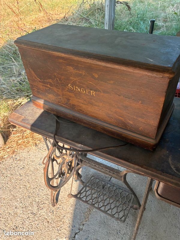 Ancienne machine a coudre SINGER (image 6)