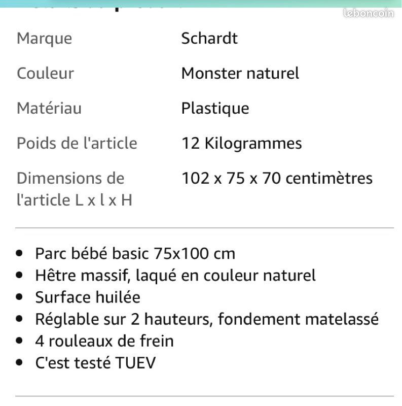 Balancelle pour bébé (image 2)