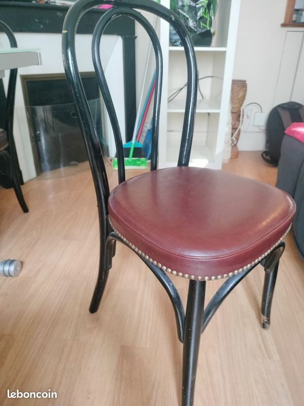 Lot de 4 chaises de bistrot - assise ferme et confortable (image 1)