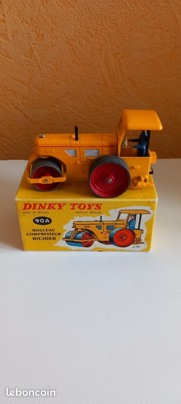 Rouleau Compresseur Dinky Toys – Référence 90 A – Modèle 1958 – Bon état Vintage