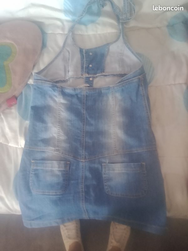 Jupe salopette Jean streech taille 40 très bon état (image 5)
