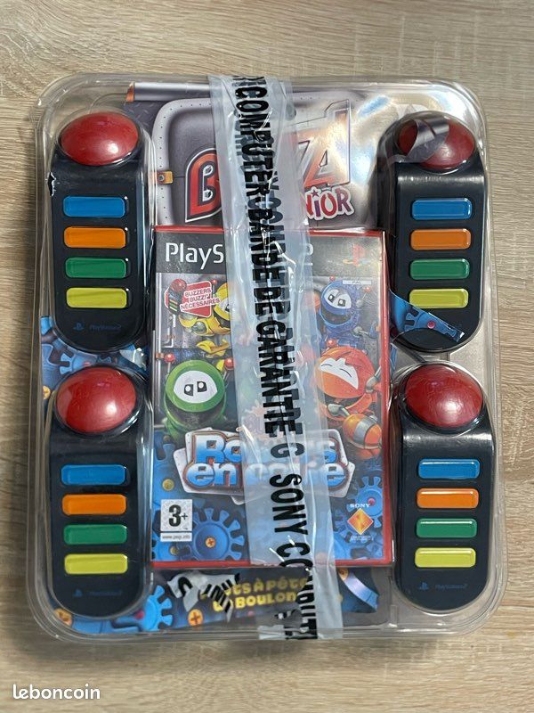 Jeu PS2 Buzz Junior : Robots En Folie - Neuf Sous Blister, Jeu De Quiz Avec Buzzers, Pour Enfants Et Soirées Fun