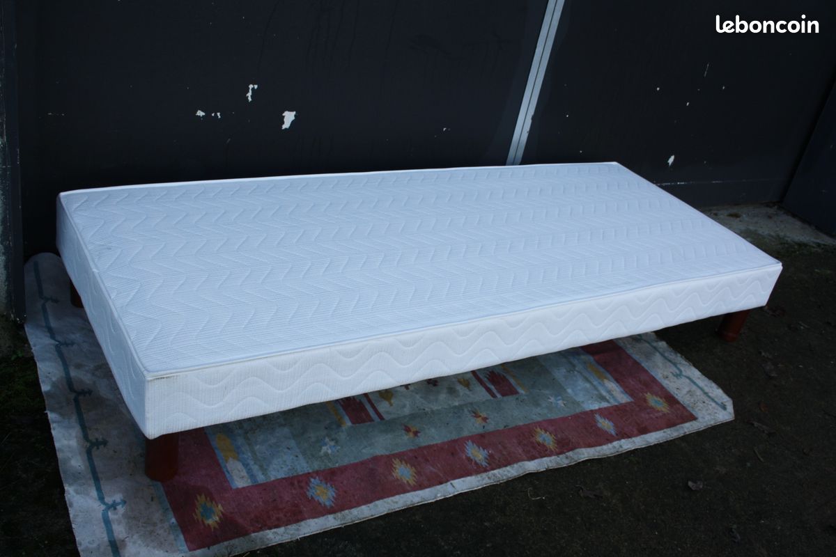 Sommier 1 place 1 personne matelas (image 2)