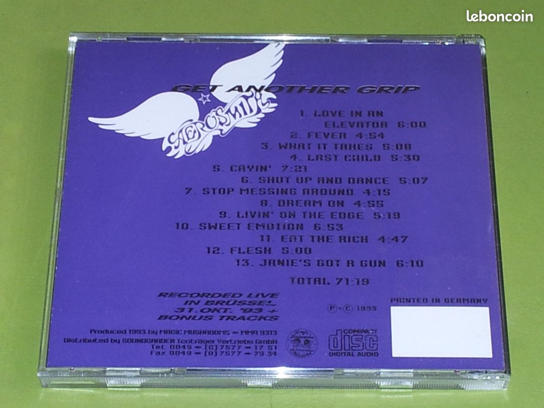 CD live bootleg Aerosmith (image 2)