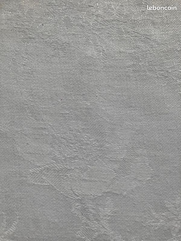 2 anciennes nappes en lin monogramme EK (image 3)