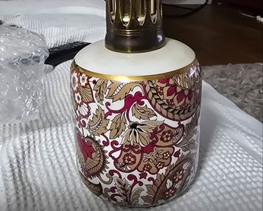 LAMPE BERGER PORCELAINE KP PILLIVUYT MODELE CACHEMIRE