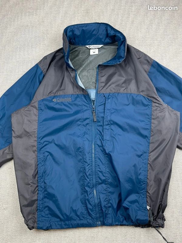 Veste de pluie Columbia imperméable technique Homme Bleu Et Gris Taille L - #Bi0079 (image 3)