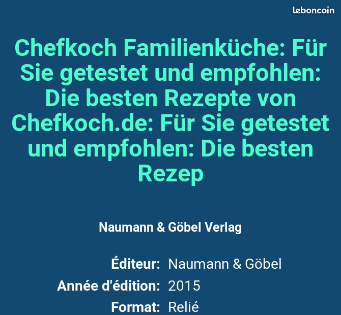 Chefkoch Familienküche: Für Sie getestet und empfohlen: Die besten Rezepte von [URL masquée pour votre sécurité]: Fü... (image 2)