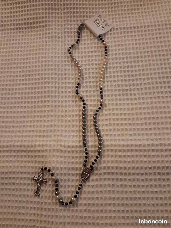 Chapelet perles nacrées de couleurs (image 1)