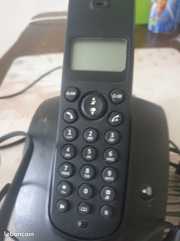 Téléphone Logicom noir (image 2)
