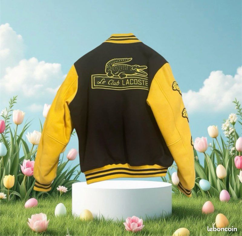 Yellow Lacoste Teddy Men's LIVE Wool Blend Teddy-Style Jacket