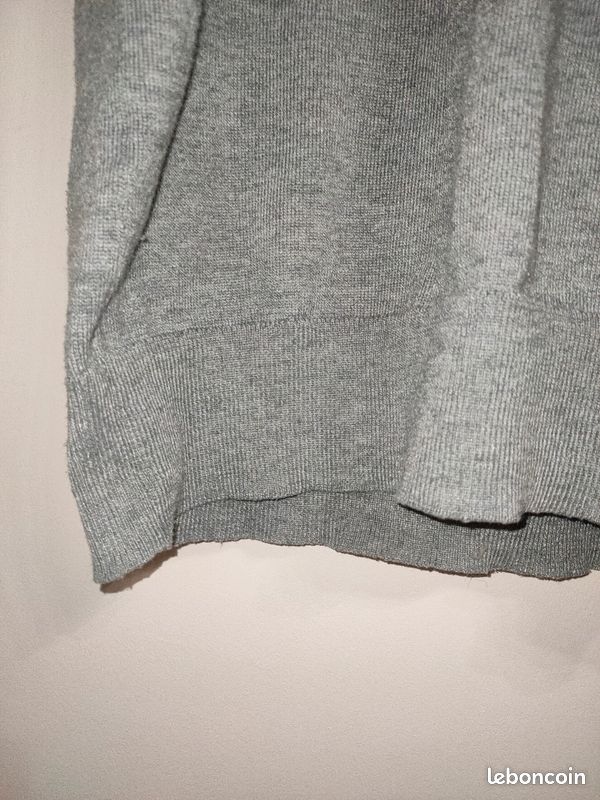 Robe-Pull Grise / Sweaterdress - dentelles noires noires - S / 36 - Only Store (Zalando) (image 6)
