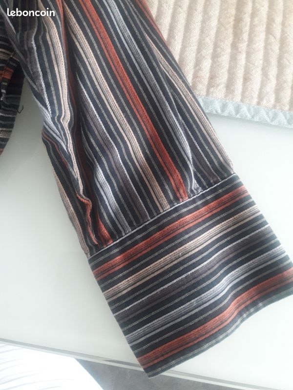 Chemise à rayures en coton (image 7)