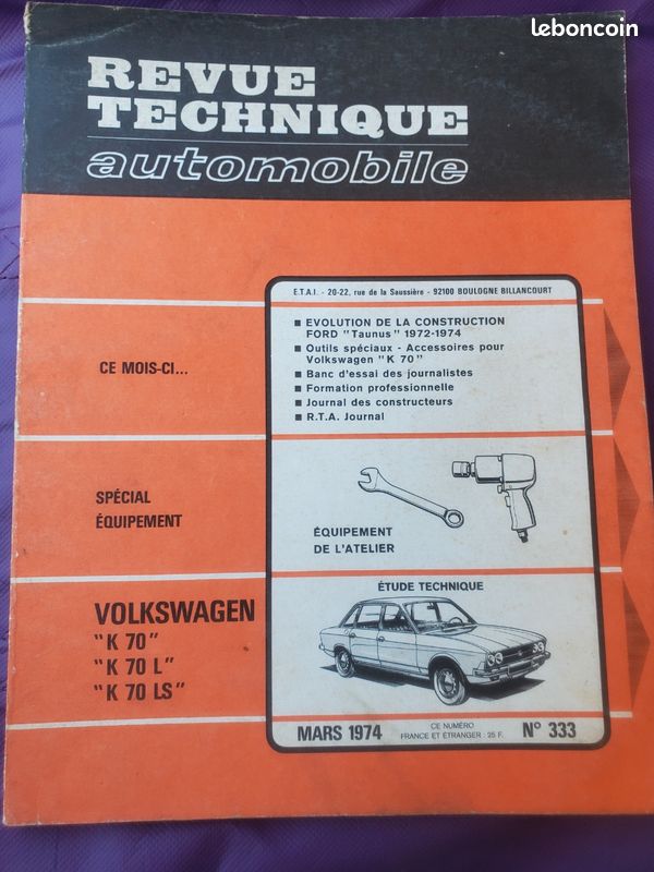 Rta volkswagen k 70 (image 1)