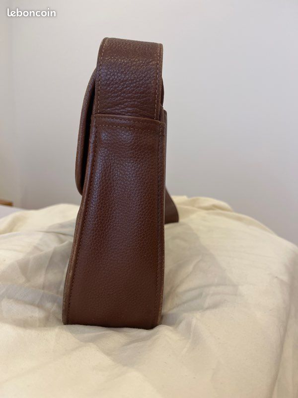 Sac à main femme cuir marron longchamp excellent état