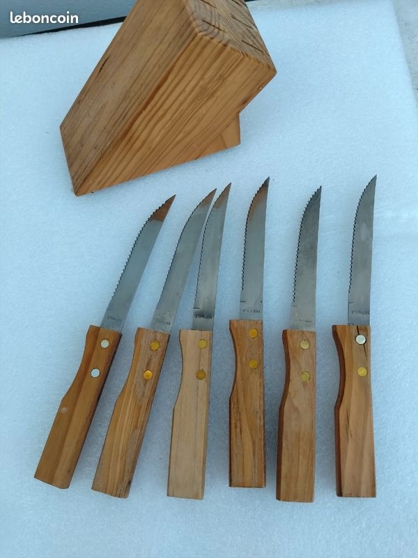 Bloc de 6 couteaux à steaks Stainless (image 3)