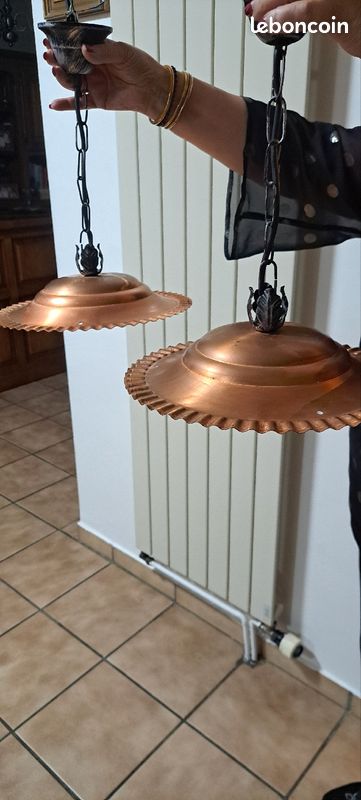 2 lustres cuivre (image 1)