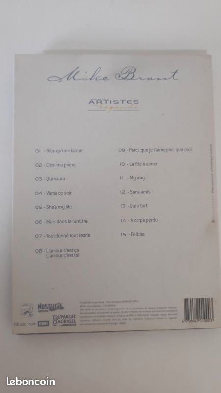 CD de Mike Brant (image 2)