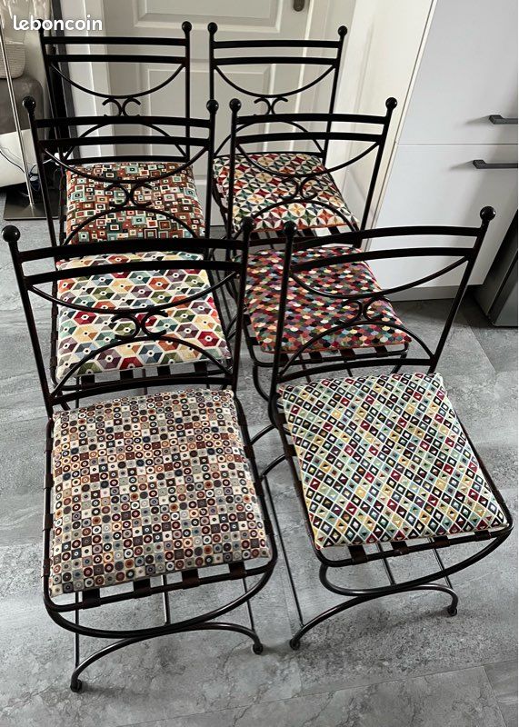 Chaises fer forgé (image 1)