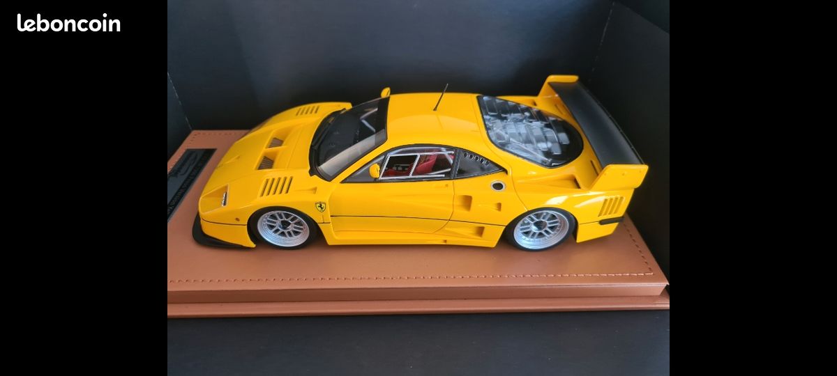 Tecnomodel 1/64 Ferrari F40 LM 1996 - Avec Moteur Détaillé - Série MT64