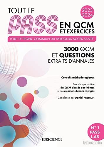 Tout le PASS en QCM et Exercices (image 1)