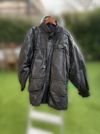 Veste Cuir Vintage In Extenso - Taille L - Style Pilote - Occasion Très Bon état