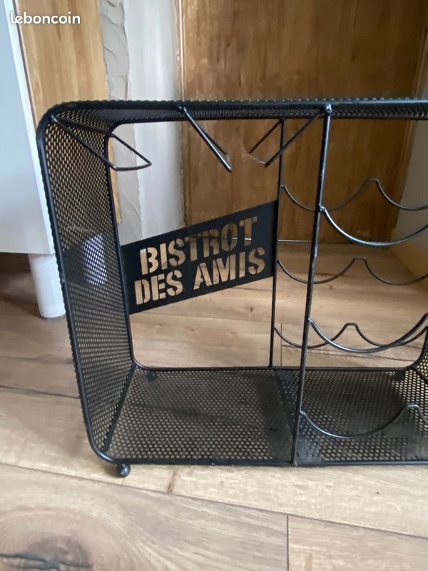 Range bouteilles et verres couleur noire/ bar (image 3)
