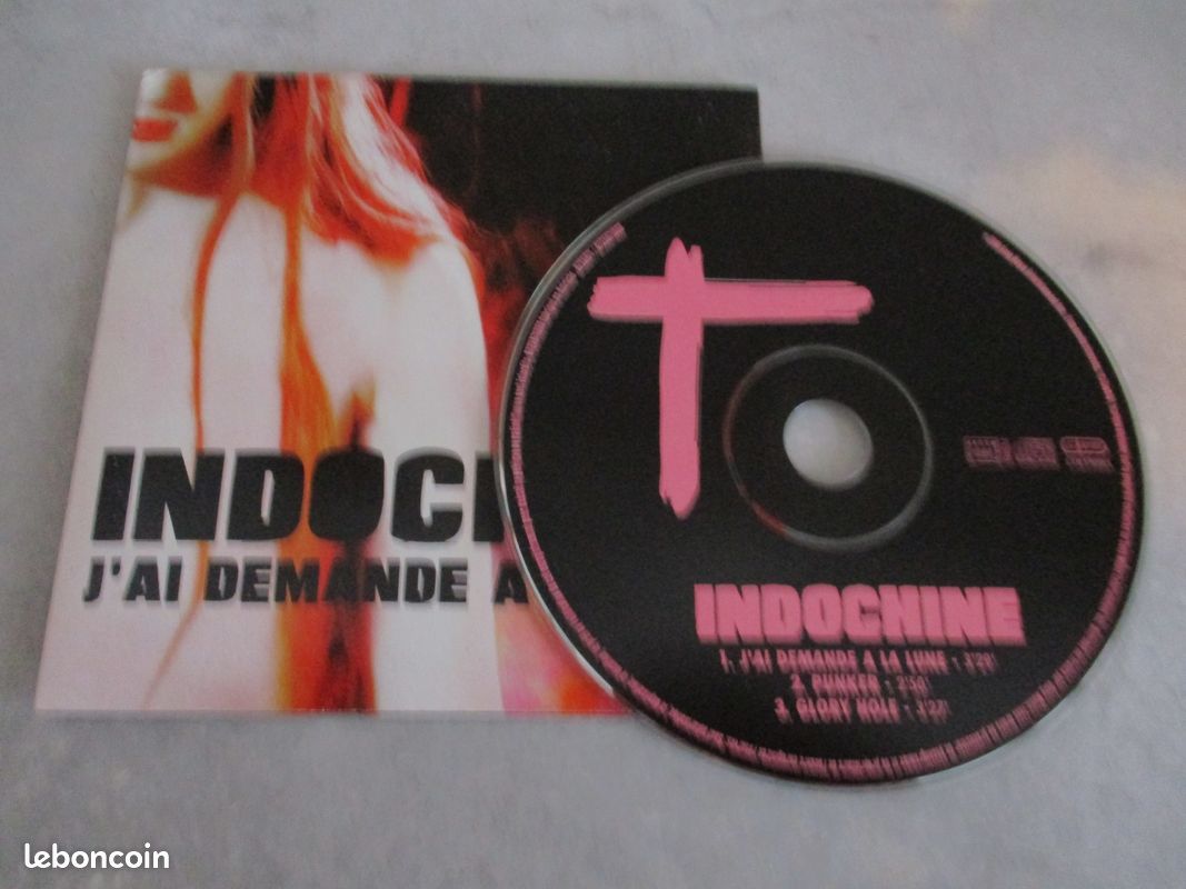 Disque CD Indochine 3 titres 2002 (PAZ) (image 2)