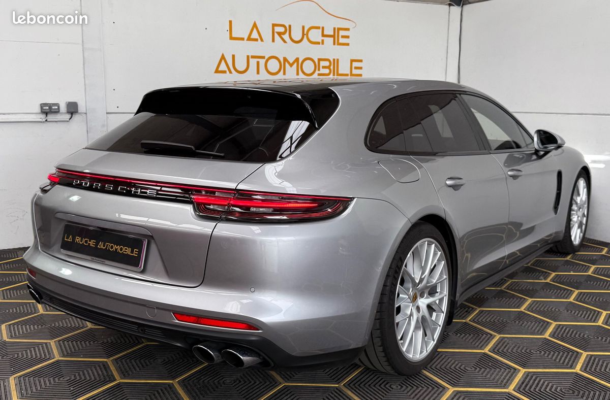 🟢Porsche Panamera 4 Sport Turismo 3.0 V6 330ch PDK / 87 178 kms / Suivi complet Porsche / Toit pano / 4 roues directrices / PASM / Pack carbone / … (image 2)