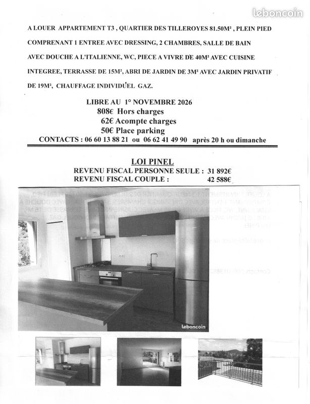 Appartement 3 pièces 81 m² · à Besançon · 81 m² · 920 €/mois