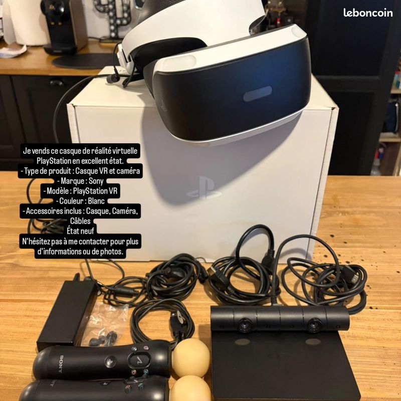 Casque vr ps4 d'occasion - Consoles
