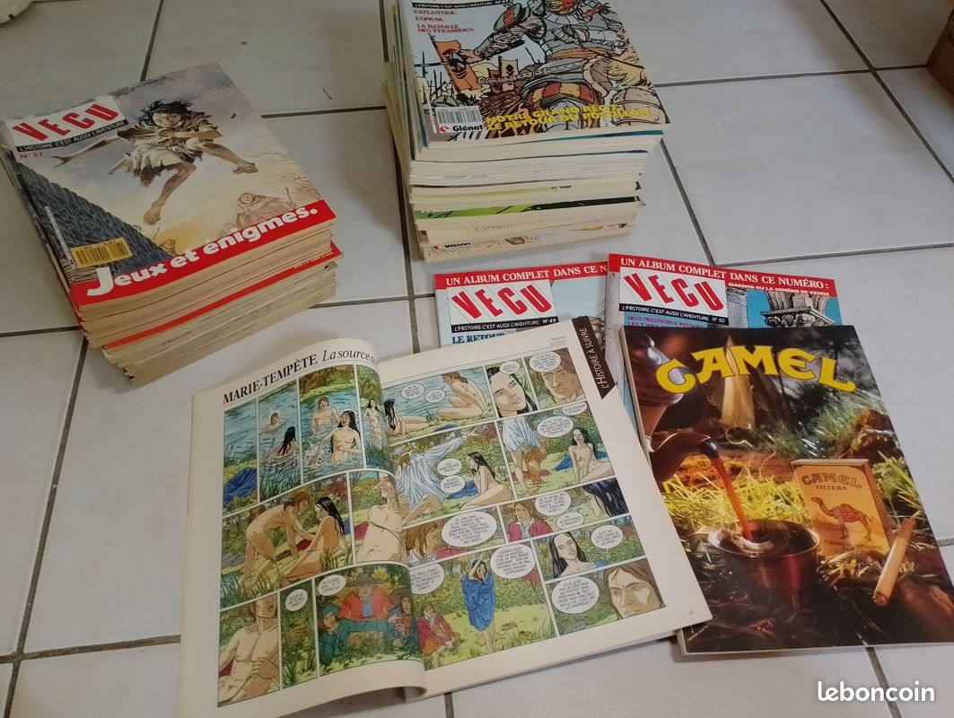 Collection de 49 magazines BD VECU, L’histoire c’est aussi L’aventure - Années 80 (image 14)