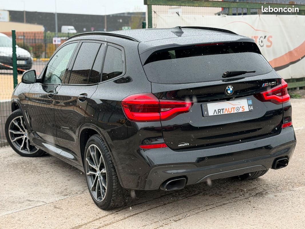 BMW X3 M40i G01 360 ch Xdrive / FEU FULL LED / CUIR ETENDU / HARMAN KARDON / CAMERA 360 / COMPTEUR VIRTUAL / TOIT OUVRANT PANORAMIQUE / SIEGES ELEC. CHAUFFANTS & VENTILEE / KEYLESSS / SUIVI BMW (image 2)