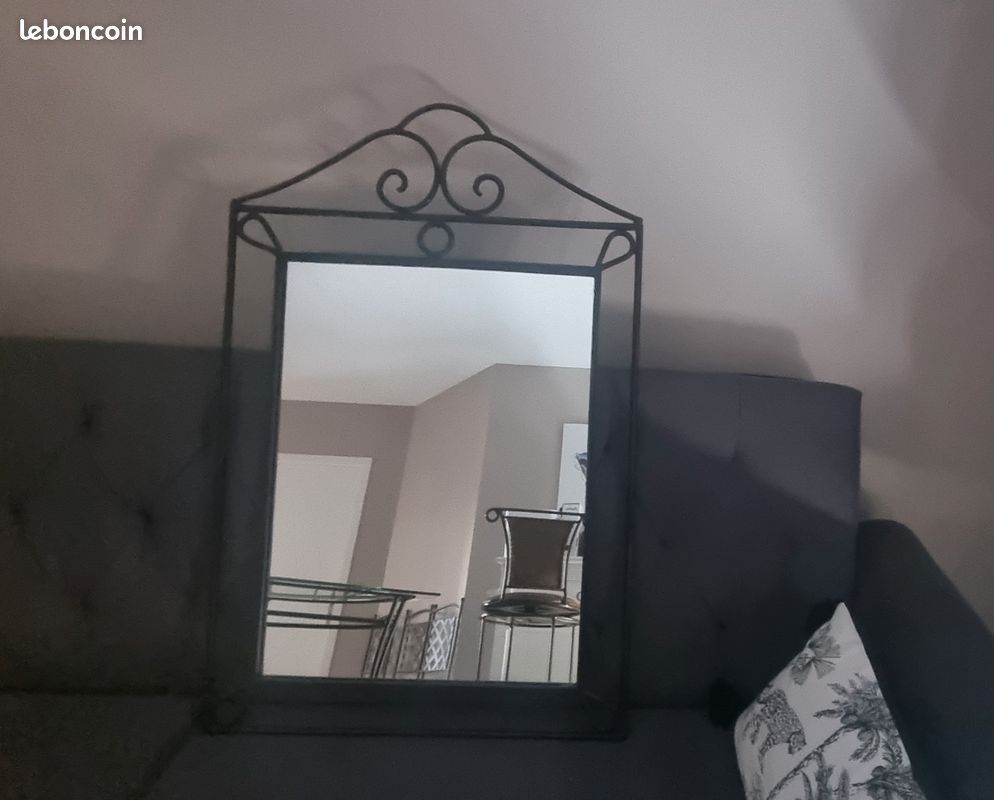 Console en fer forgé avec son miroir (image 4)
