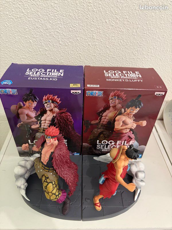 Figurines Luffy & Eustass Kid One Piece Banpresto Log File Selection + boîtes (image 2)