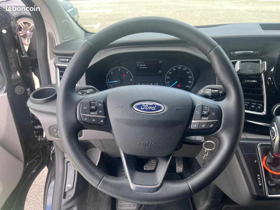 Ford transit custom cabine approfondie 320 l2h1 2.0 ecoblue 130 bva limited prix ttc/tva recuperable (image 17)