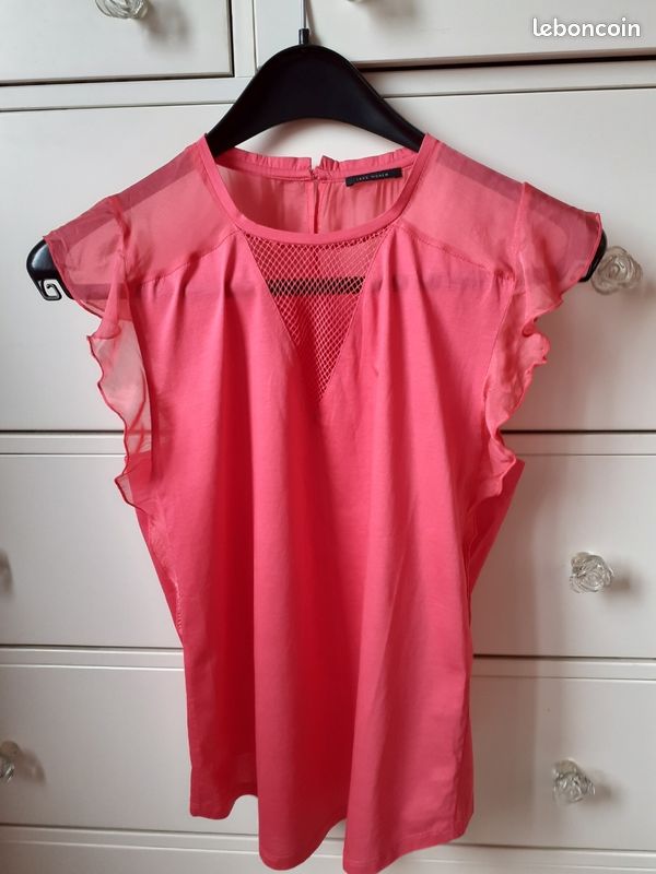 Tunique IKKS Rose Clair – Taille XS/S – Femme – Coton – Très Bon état