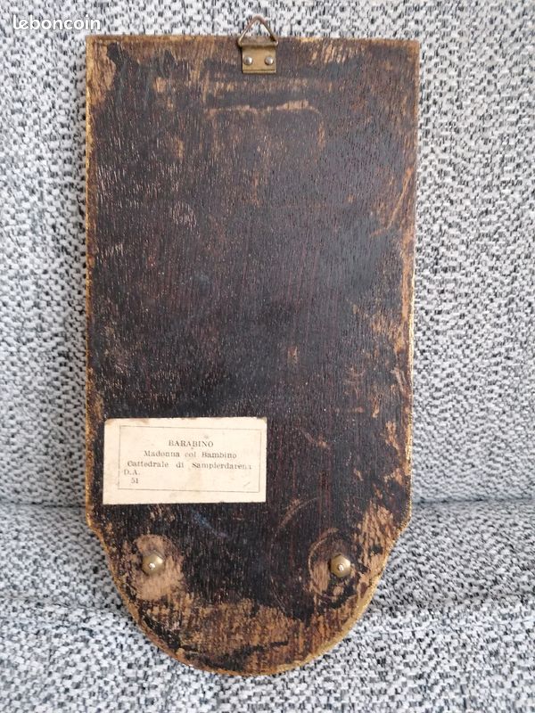 Ancien benitier en bois doré (image 6)
