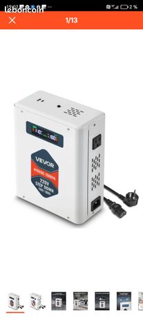 Transformateur de tension 110v-220v 100 watts réversible