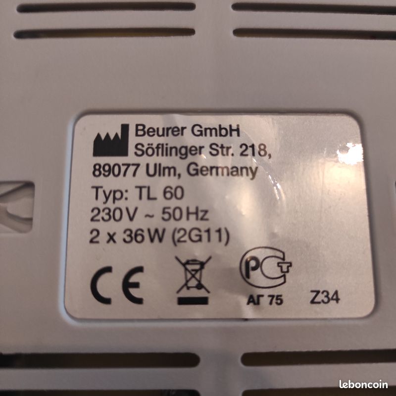 Lampe de luminothérapie Beurer (image 1)