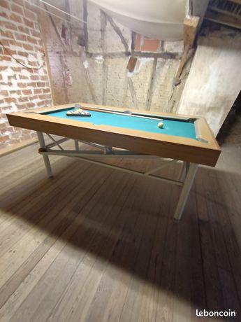 Billard Français CHEVILLOTTE Blanc – Moderne, Très Bon état – Tables + Billes