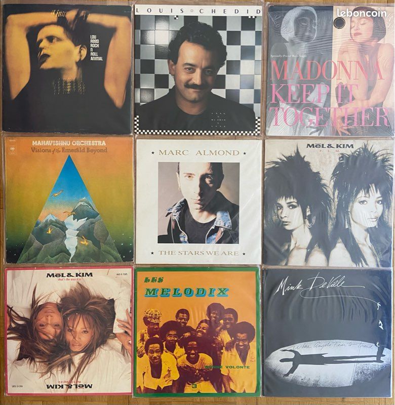 Lot de 120 albums vinyles 33 tours et maxis 45 tours (pop, rock, soul, jazz, variétés, hard rock...) 2/3 (image 4)