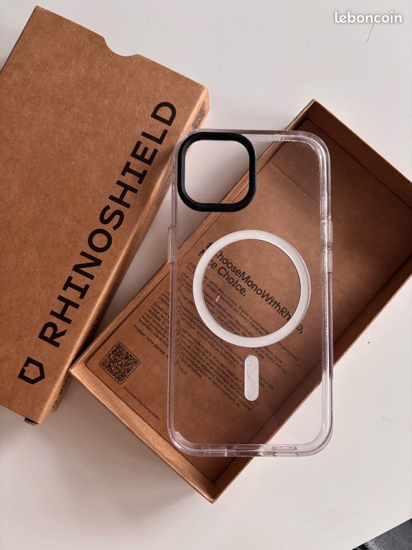 Coque rinoshield MagSafe clear iPhone 15 (image 2)