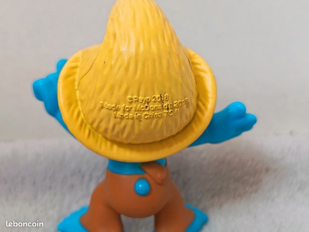 Schtroumpf Éclaireur Assis 2018 - Figurine PEYO McDonald's N5833 - Collection