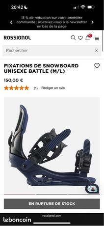 Snowboard Rossignol Trick Stick 154 Cm + Fixations – Occasion Ski