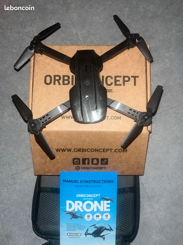 Drone Rc À 4 Essieux Avec Double Caméra Hd 4K Pour Adultes Débutants